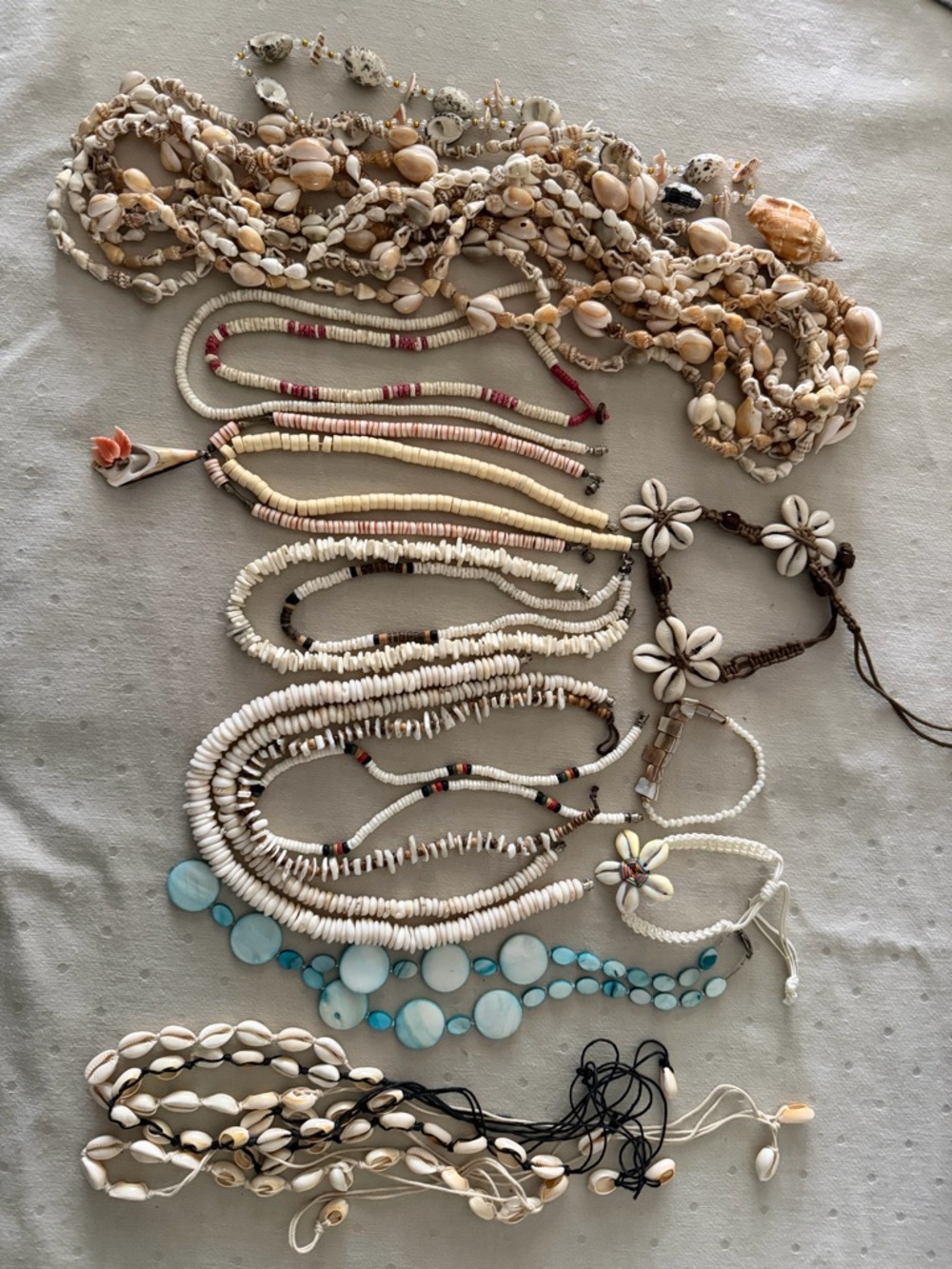 Bundle of Shell Jewelry – 15+ Pieces | Beachy Boho Coastal Collection - Picture 7 of 7